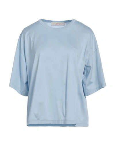 Jucca Woman T-shirt Sky Blue Size L Cotton