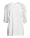 Isabelle Blanche Paris Woman T-shirt White Size M Cotton In White