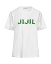 Jijil Woman T-shirt White Size 8 Cotton