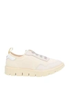 PÀNCHIC PANCHIC WOMAN SNEAKERS WHITE SIZE 7 TEXTILE FIBERS, SOFT LEATHER