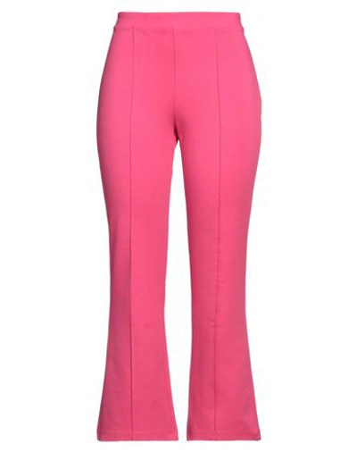 Liu •jo Woman Pants Fuchsia Size Xl Cotton, Elastane In Pink