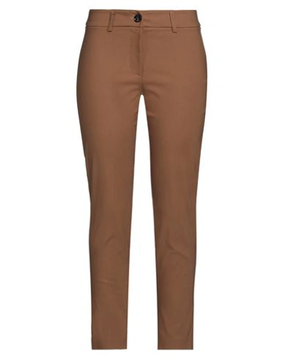 Kartika Woman Pants Khaki Size 10 Viscose, Polyamide, Elastane In Beige