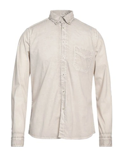 Ploumanac'h Man Shirt Dove Grey Size 15 ½ Cotton, Elastane