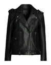Muubaa Woman Jacket Black Size 12 Sheepskin In Black