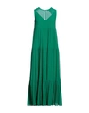 Max Mara Studio Woman Maxi Dress Green Size 8 Cotton, Silk