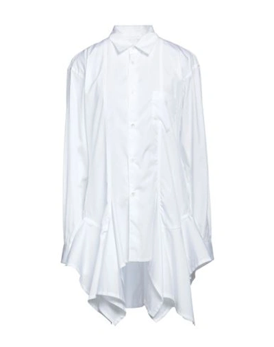 Comme Des Garçons Shirt White Ruffled Shirt