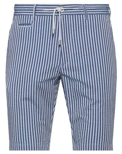 Panama Man Shorts & Bermuda Shorts Grey Size 32 Cotton In Blue