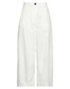 Neirami Woman Pants Off White Size M Cotton