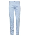 Panama Man Pants Light Blue Size 31 Cotton, Elastane