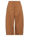 Neirami Woman Pants Camel Size L Cotton, Elastane In Beige