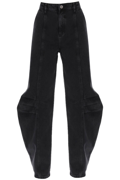 ROTATE BIRGER CHRISTENSEN ROTATE BAGGY JEANS WITH CURVED LEG