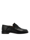 Maison Margiela Tabi Split-toe Glossed-leather Loafers In Black