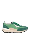 4B12 4B12 MAN SNEAKERS GREEN SIZE 9 SOFT LEATHER