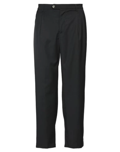 Choice Man Pants Black Size 36 Polyester, Wool, Elastane