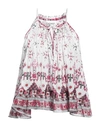 Isabel Marant Étoile Metallic Threading Draped Top In White