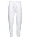 Ea7 Man Pants White Size Xxl Cotton, Elastane