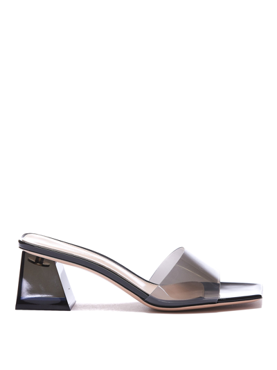 Gianvito Rossi Leather Sandals In Gris