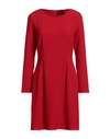 Ottod'ame Woman Mini Dress Red Size 6 Polyester, Elastane In Red