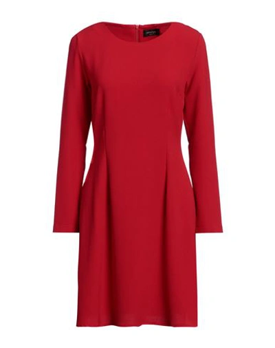 Ottod'ame Woman Mini Dress Red Size 6 Polyester, Elastane