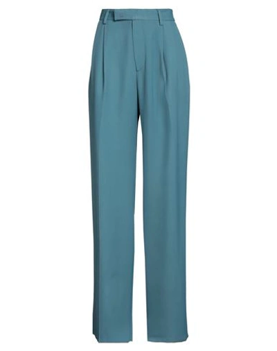 Amiri Woman Pants Deep Jade Size 14 Viscose In Green