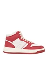 HOGAN HOGAN WOMAN SNEAKERS RED SIZE 7 LEATHER
