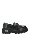 Cult Woman Loafers Black Size 7 Leather In Black