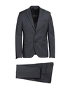 Manuel Ritz Man Suit Black Size 44 Polyester, Viscose, Elastane In Black