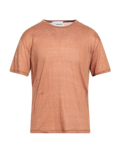 Costumein Man T-shirt Rust Size Xxl Linen In Red
