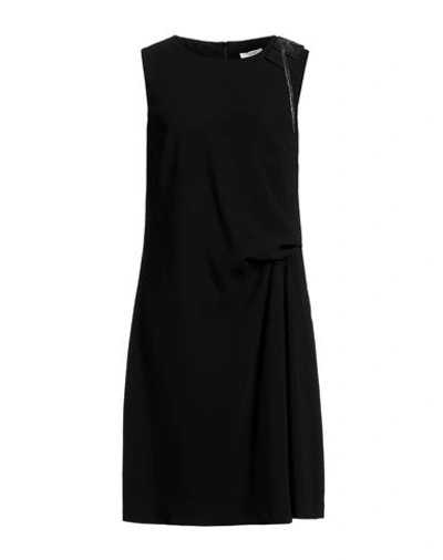 Peserico Woman Mini Dress Black Size 6 Polyester