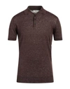 Become Man Sweater Dark Brown Size 42 Linen