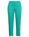 Max Mara Woman Pants Emerald Green Size 12 Cotton, Elastane