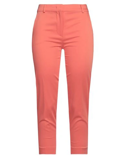 Max Mara Woman Pants Salmon Pink Size 8 Cotton, Elastane