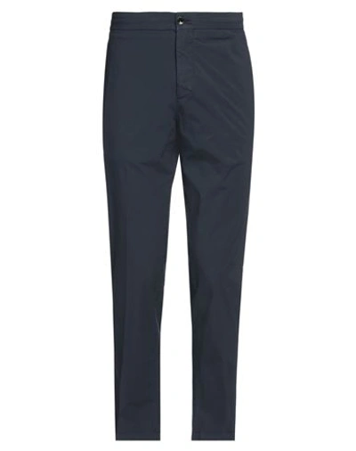 Be Able Man Pants Navy Size 33 Cotton, Elastane In Navy Blue