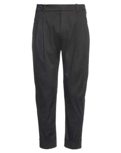 Hōsio Man Pants Black Size 38 Cotton, Elastane