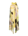 Mirella Matteini Woman Midi Dress Yellow Size 8 Polyester, Elastane