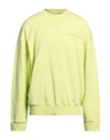 Diadora Man Sweatshirt Acid Green Size M Cotton
