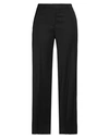 Mauro Grifoni Grifoni Woman Pants Black Size 10 Viscose, Virgin Wool, Elastane