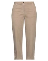 Nine In The Morning Woman Jeans Camel Size 24 Cotton, Polyester, Elastane In Beige