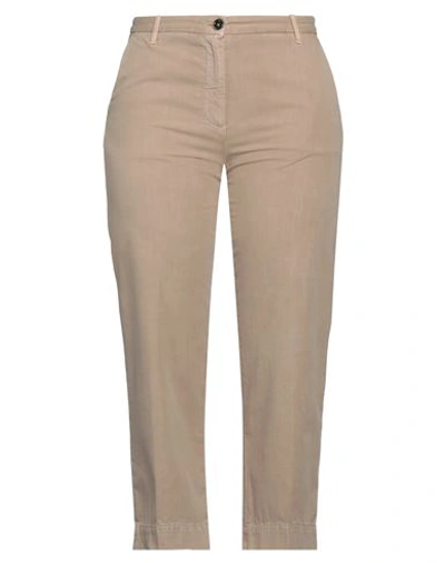 Nine In The Morning Woman Jeans Camel Size 24 Cotton, Polyester, Elastane In Beige
