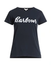 Barbour Woman T-shirt Midnight Blue Size 4 Cotton, Elastane