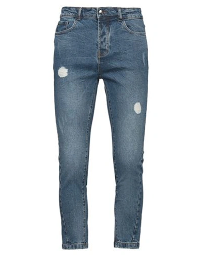 John Richmond Man Jeans Blue Size 35 Cotton, Elastane