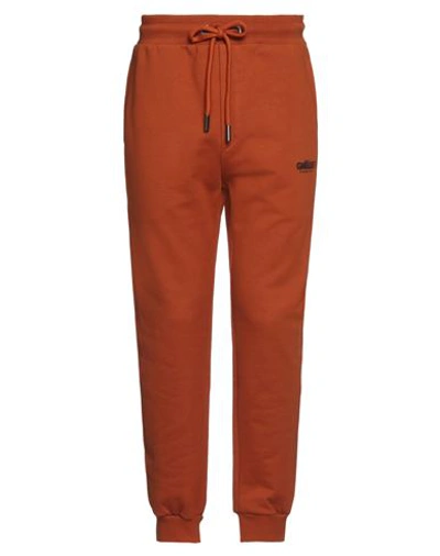 Gaelle Paris Gaëlle Paris Man Pants Rust Size S Cotton, Elastane In Red