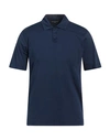 Daniele Fiesoli Man Polo Shirt Blue Size S Mako Cotton