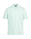 Daniele Fiesoli Man Polo Shirt Sky Blue Size M Mako Cotton