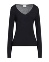 Scaglione Woman Sweater Midnight Blue Size S Silk
