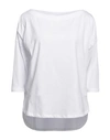 Snobby Sheep Woman T-shirt White Size 6 Cotton, Elastane