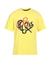 Peuterey Man T-shirt Yellow Size M Cotton