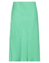 Diana Gallesi Woman Midi Skirt Green Size 12 Polyester