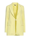 Liu •jo Woman Blazer Yellow Size 10 Polyester, Elastane In Yellow
