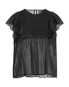 Même Road Woman Top Black Size 8 Cotton